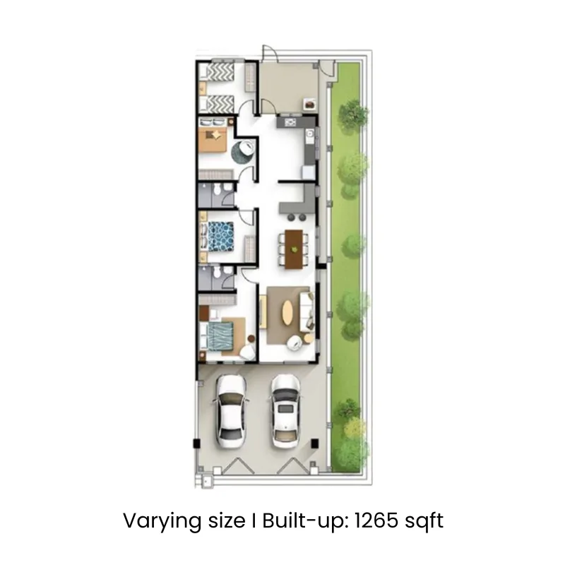 Klemeru end lot floor plan